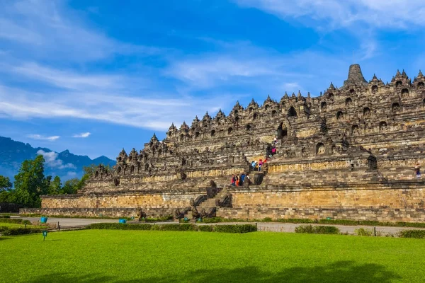 Candi Borobudur, Yogyakarta, Jawa, Indonésia . — Fotografia de Stock