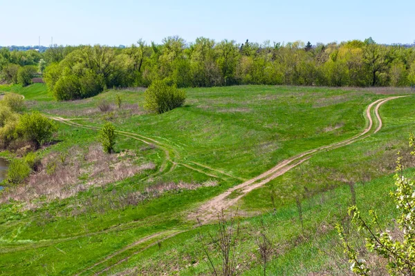 Bahar ve yaz manzara Rusya'da.