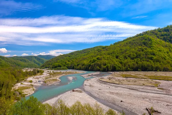 Shahe river, Bolshoy Kimchay, Soczi, Rosja. — Zdjęcie stockowe