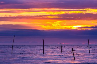 Güzel renkli sunset bulvarında Karadeniz, Sochi, Rusya Federasyonu.