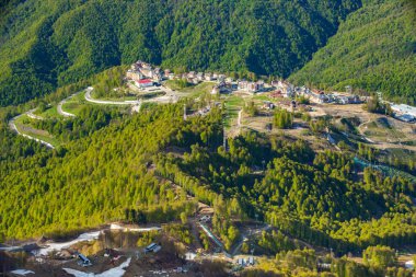Dağ Olimpiyat Köyü, Rosa tepe Kayak Merkezi, Sochi, Rusya Federasyonu.