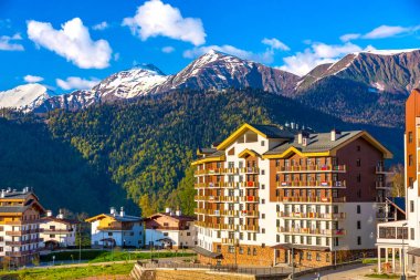 Dağ Olimpiyat Köyü, Rosa tepe Kayak Merkezi, Sochi, Rusya Federasyonu.