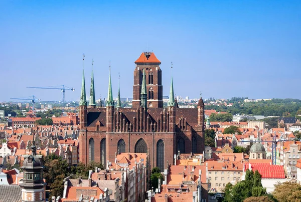 Kostel sv. Marie v Gdaňsku, Polsko — Stock fotografie