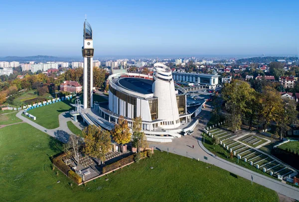 Szentély az isteni irgalmasság, Stare Miasto, Krakkó, Lengyelország — Stock Fotó