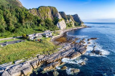 Cliffs and Causeway Coastal Route, Northern Ireland, UK clipart