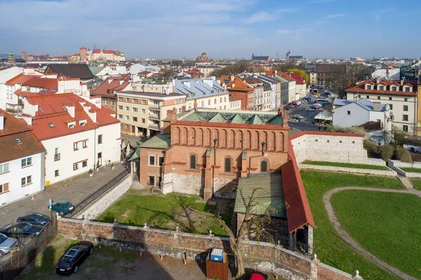 Antigua sinagoga y distrito judío de Kazimierz en Cracovia, Polonia —  Fotos de Stock