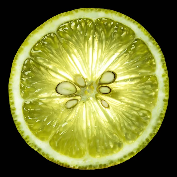 Lingkaran hijau lemon berseri-seri . — Stok Foto