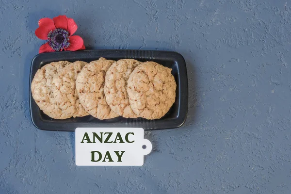 Australian cookies Anzac with Anzac DAy so we do not forget the