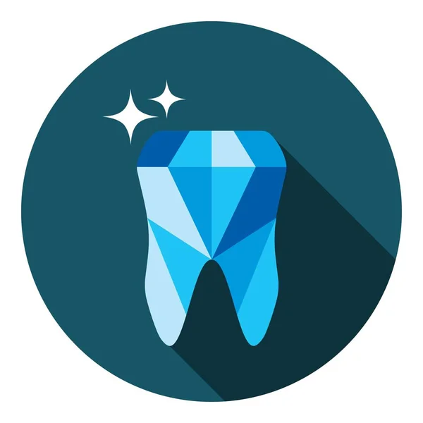 Icono del símbolo del diente. Ilustración vectorial — Vector de stock