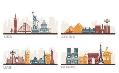 ABD, Fransa, Birleşik Arap Emirlikleri ve Afrika. Dünyanın dört bir yanından mimari tarihi yerler.