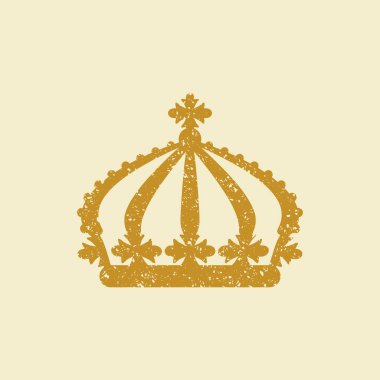 Taç ikonu. vektör illüstrasyonu