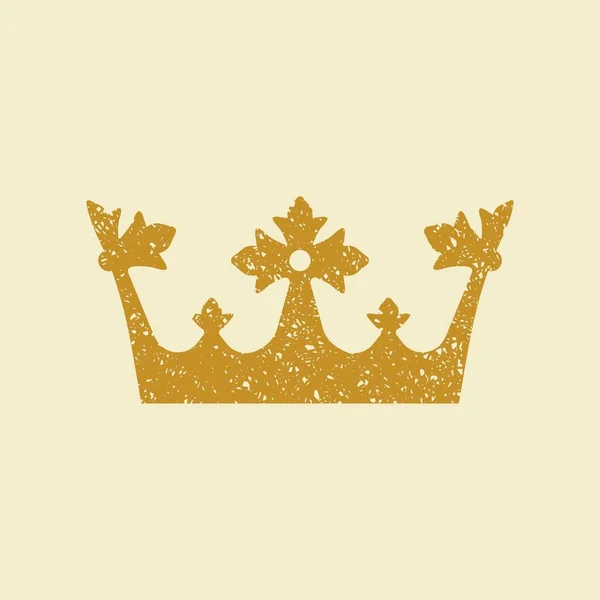 Икона короны. векторная иллюстрация — стоковый вектор