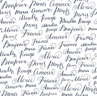 Mürekkep Fransız yazıtları ile sorunsuz arka plan