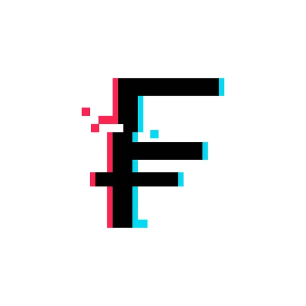 Zwitserse frank vector pictogram — Stockvector