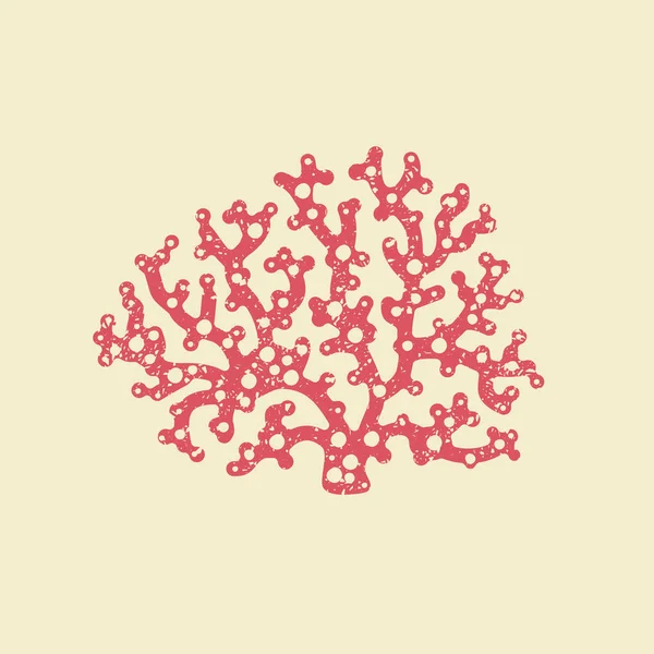 Rudé moře korálové ikona — Stockový vektor