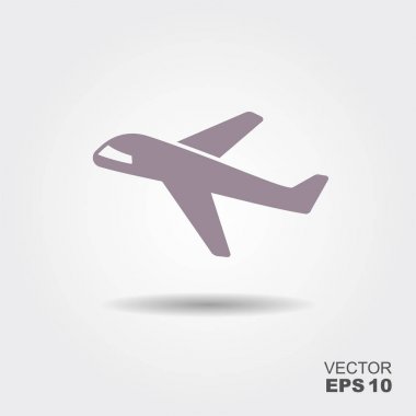 Uçak kutsal kişilerin resmi içinde düz tasarım stili