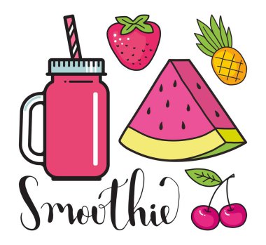 Bir güler yüzlü ile Cam Kavanoz.