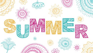 Yazı yaz. Vektör çizim