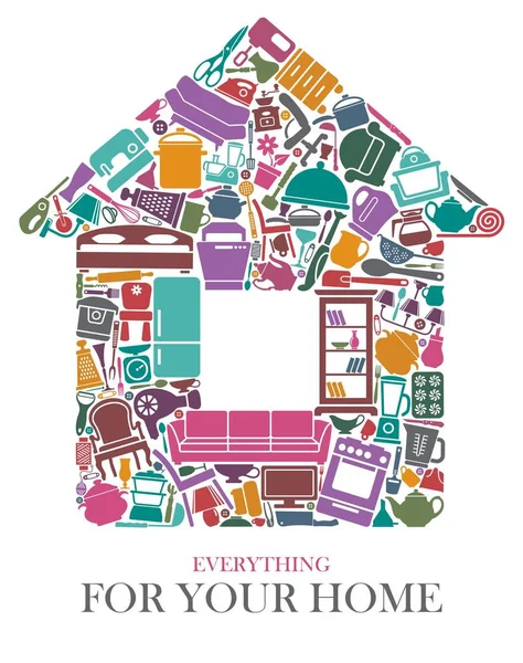 Όλα για το σπίτι — Διανυσματικό Αρχείο