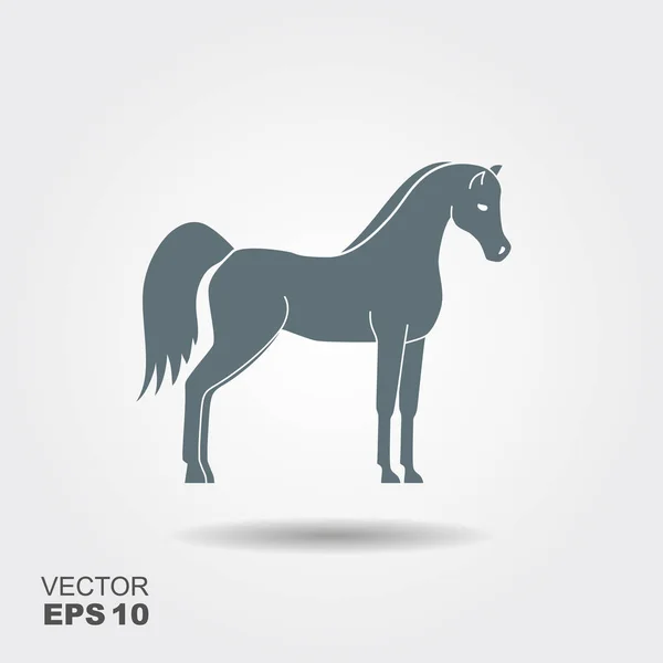 Vectorsilhouet van een paard — Stockvector