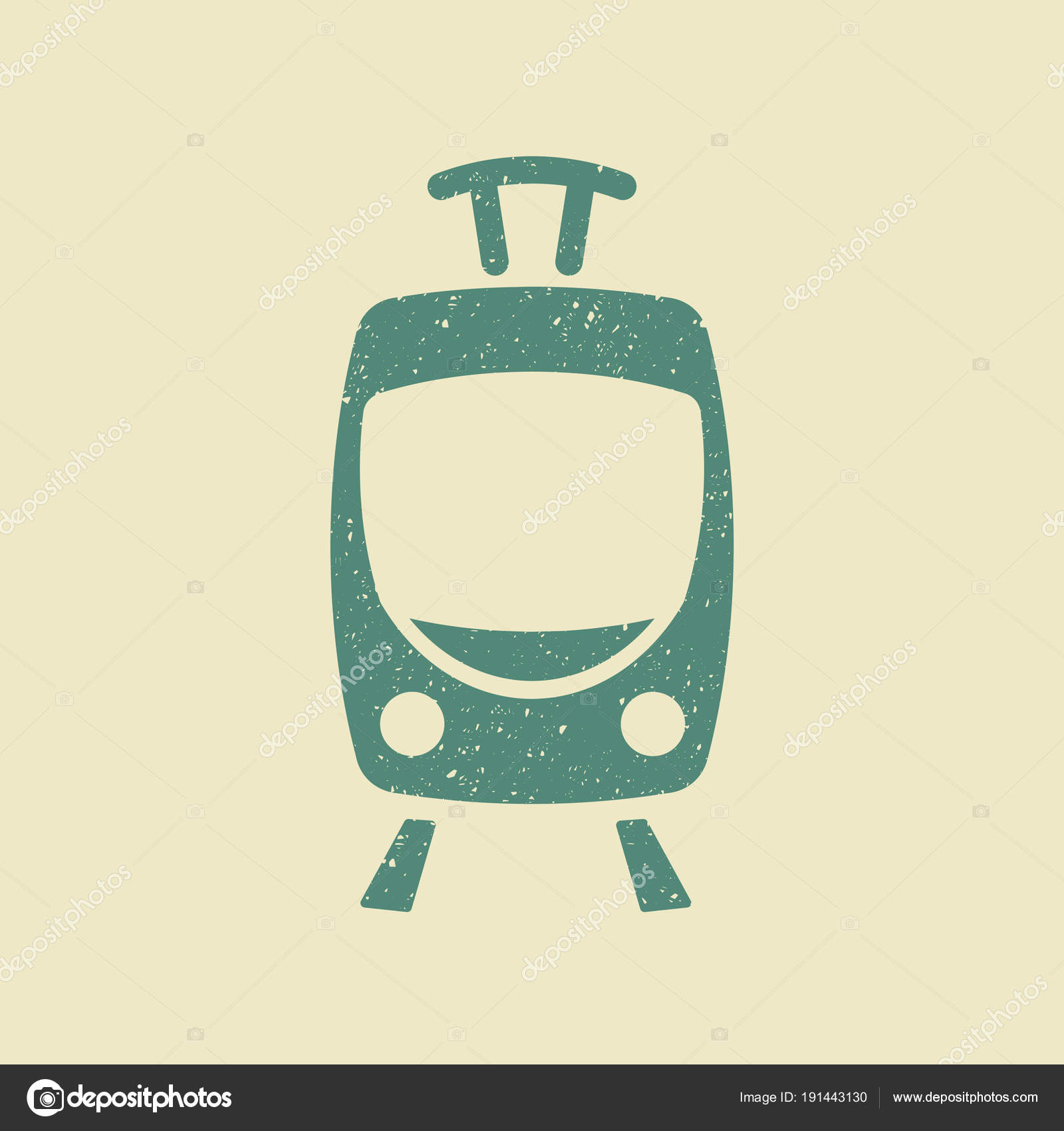 Tram Icon Flat Vector Image By C Klava Vector Stock