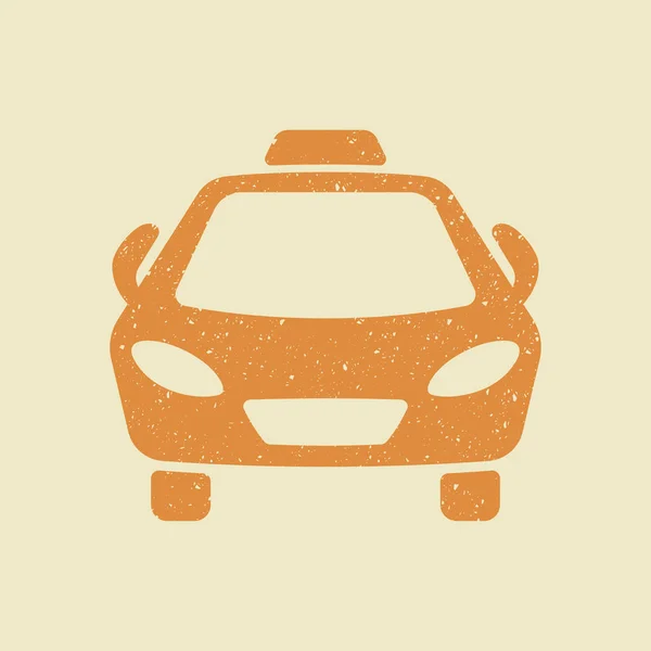 Taxi voiture icône vectorielle. — Image vectorielle