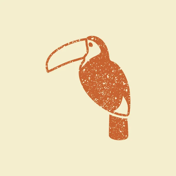 Toucan bird icon — Stock Vector