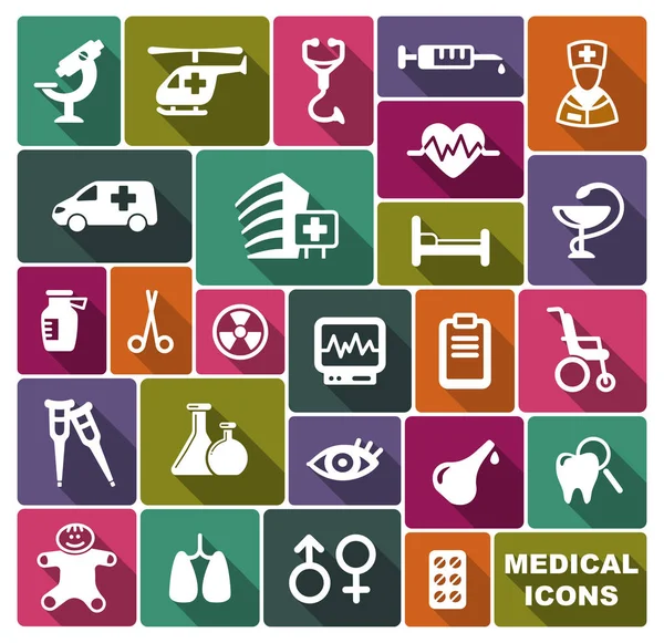 Medical icons. Vector illustration — Stock Vector