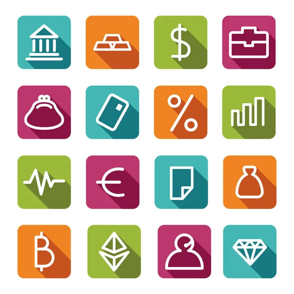 Financial symbols. Vector illustration — Stock Vector