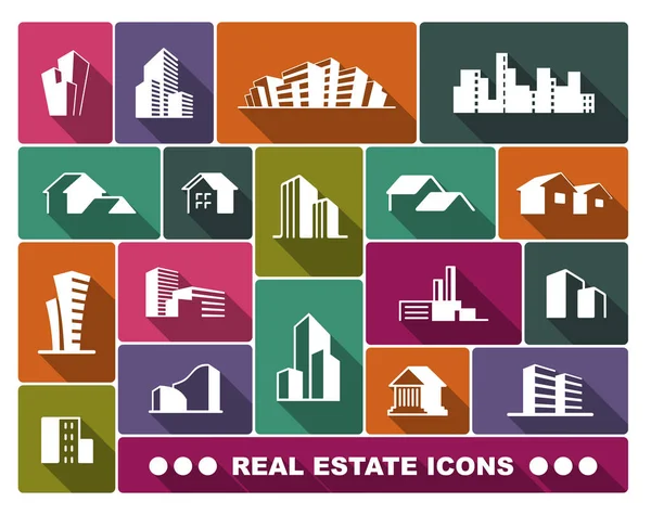 Real Estate Logo Set — Stock Vector