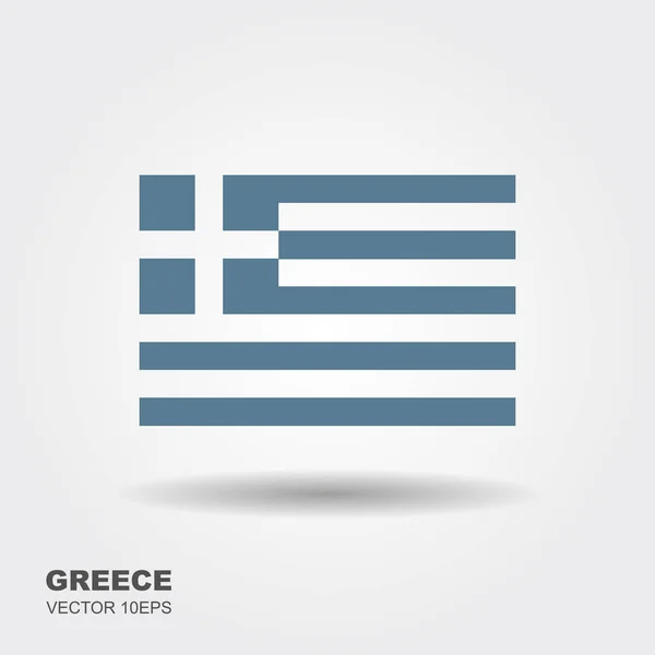 Greklands flagga. vektor illustration — Stock vektor