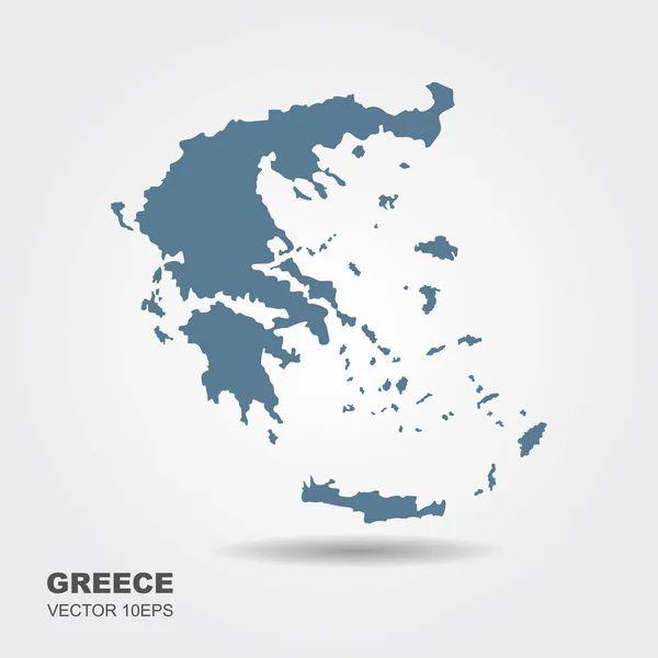 Carte vectorielle de Grèce — Image vectorielle