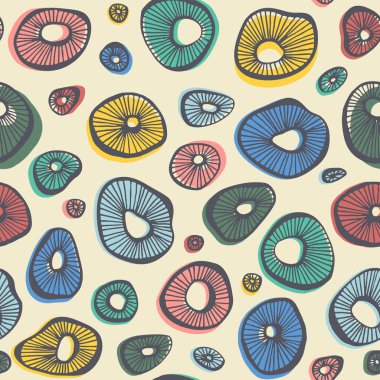 Elle çizilmiş etnik çizimi olan vektör kabile deseni. Kusursuz arkaplan