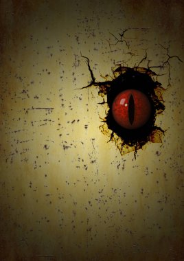 Bir duvardan çıkan Ejder Gözü