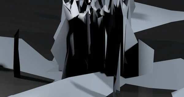 Abstrakcyjne Tło Wykonane Przez Kryształy Monotonach Szary Czarny — Zdjęcie stockowe