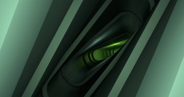 Sonsuz fantastik bir tünelin arka planı.