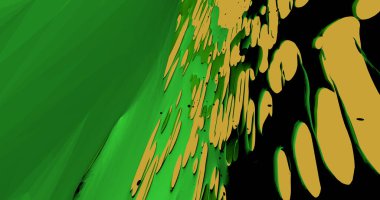 Plastik şekilli soyut arkaplan farklı renklerde bir kalıp oluşturuyor.