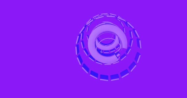 Fondo Abstracto Con Una Espiral Futurista Haciendo Patrón — Vídeos de Stock