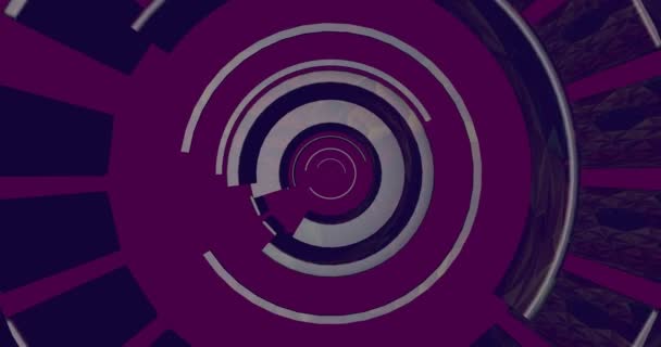Fond Abstrait Avec Une Spirale Futuriste Faisant Motif — Video