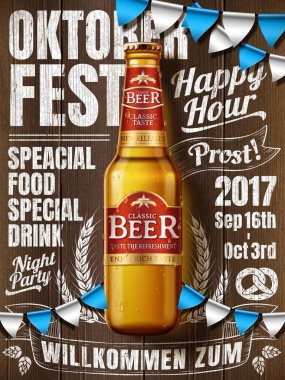 Oktoberfest kutlama posteri