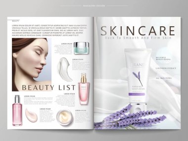 Kozmetik dergisi şablonu