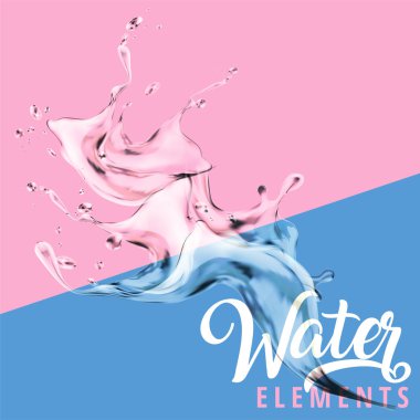 Sıçramasına su öğeleri