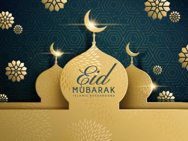 Eid Mubarak tebrik tasarım