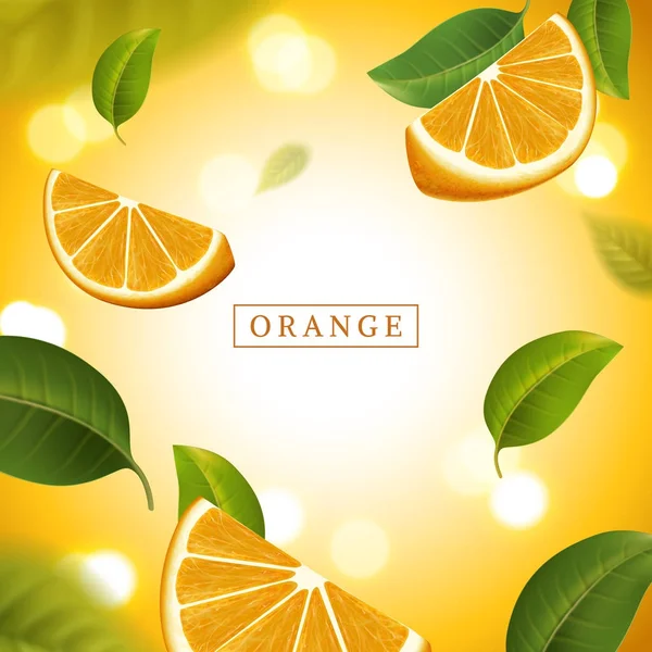 Odświeżania pomarańczowo — Wektor stockowy
