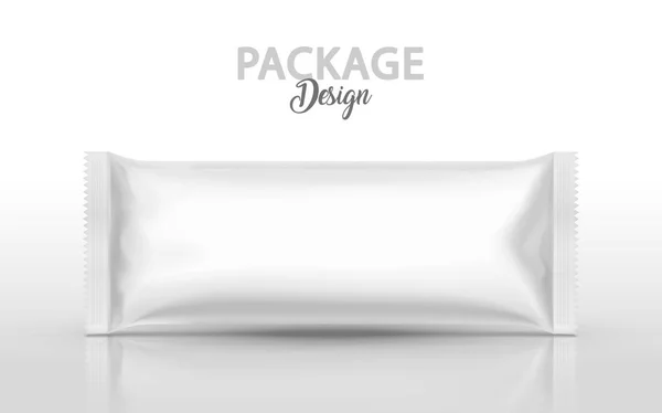 Diseño del paquete de lámina en blanco — Vector de stock