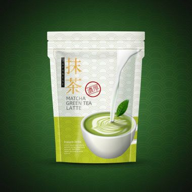 Matcha latte paketi
