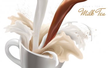 süt çay akışı etkisi