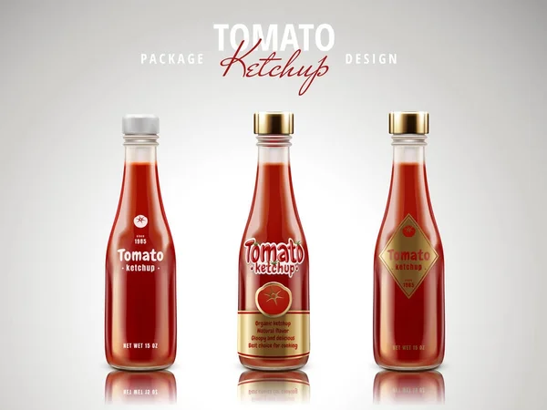 Tomato ketchup package design — Διανυσματικό Αρχείο