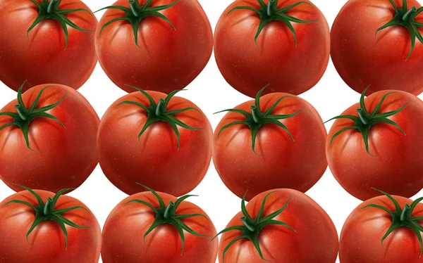 Ilustração de tomates vermelhos —  Vetores de Stock