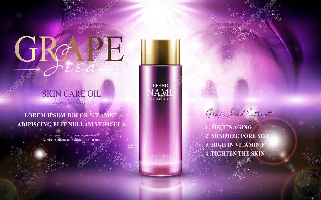 grape seed skin care oil